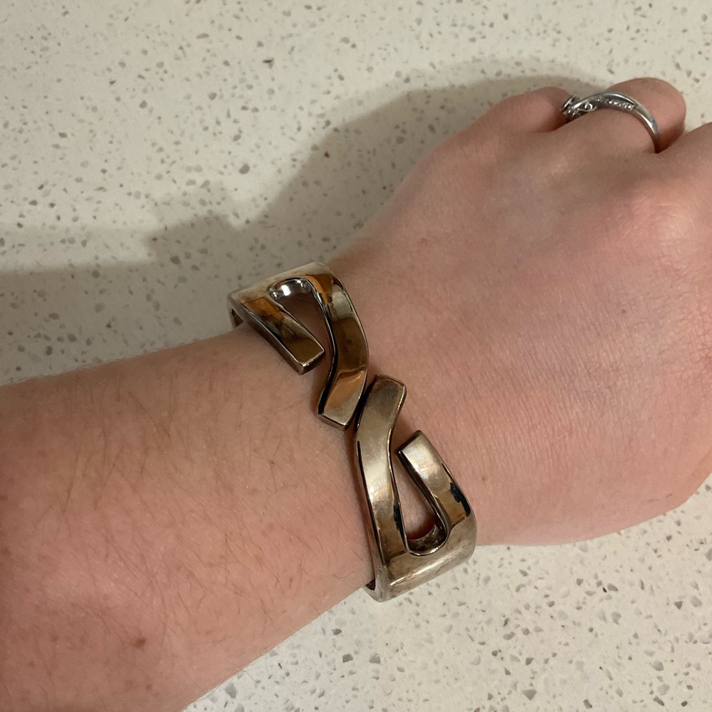 Silver Geometric Bracelet